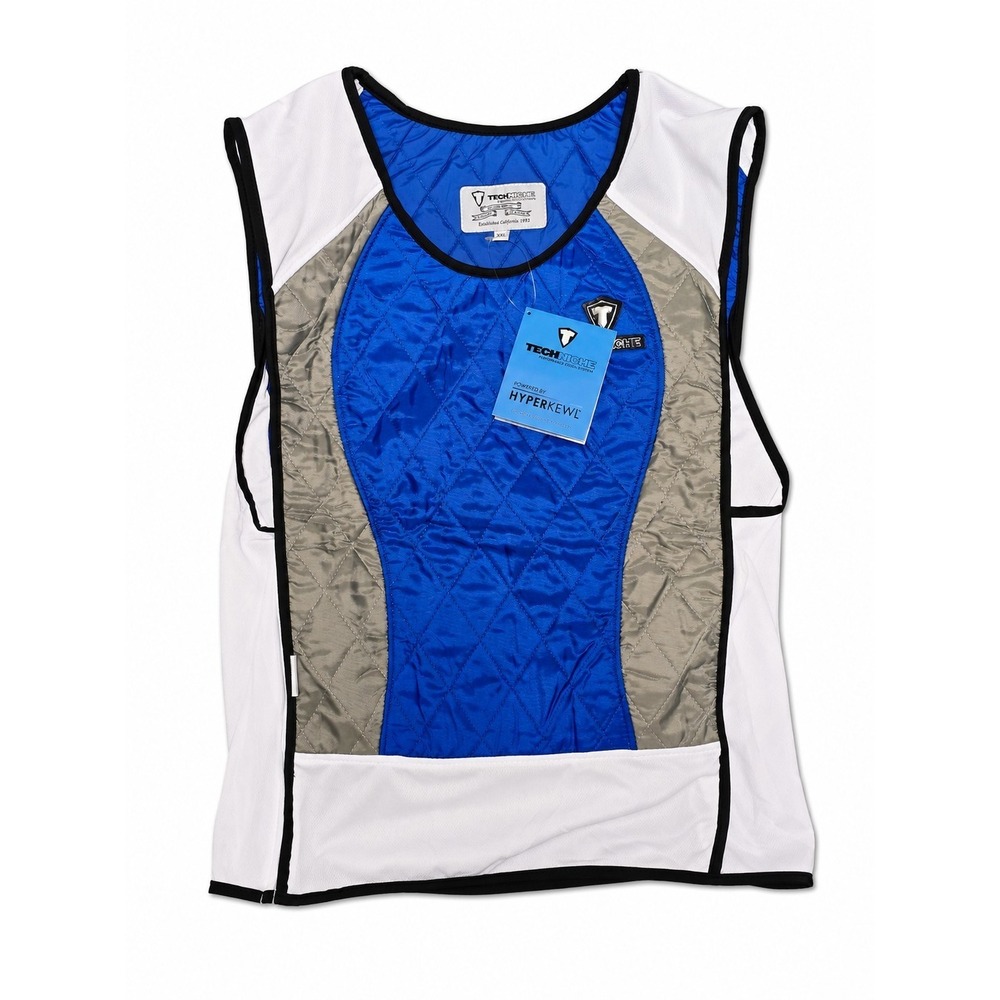 TechNiche HyperKewl Evaporative Cooling Vest Blue Silver XXL NWT 4531